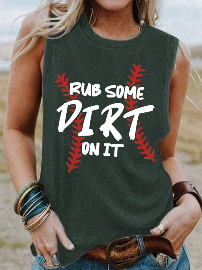 Women's Rub Some Dirt On It Print Vest
