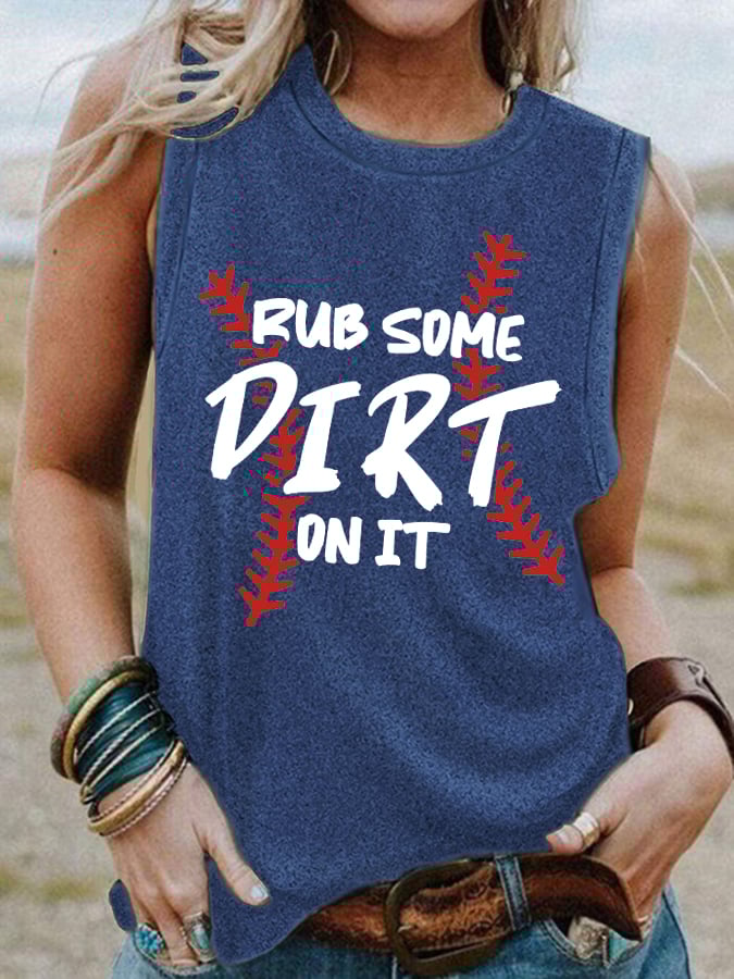Women's Rub Some Dirt On It Print Vest