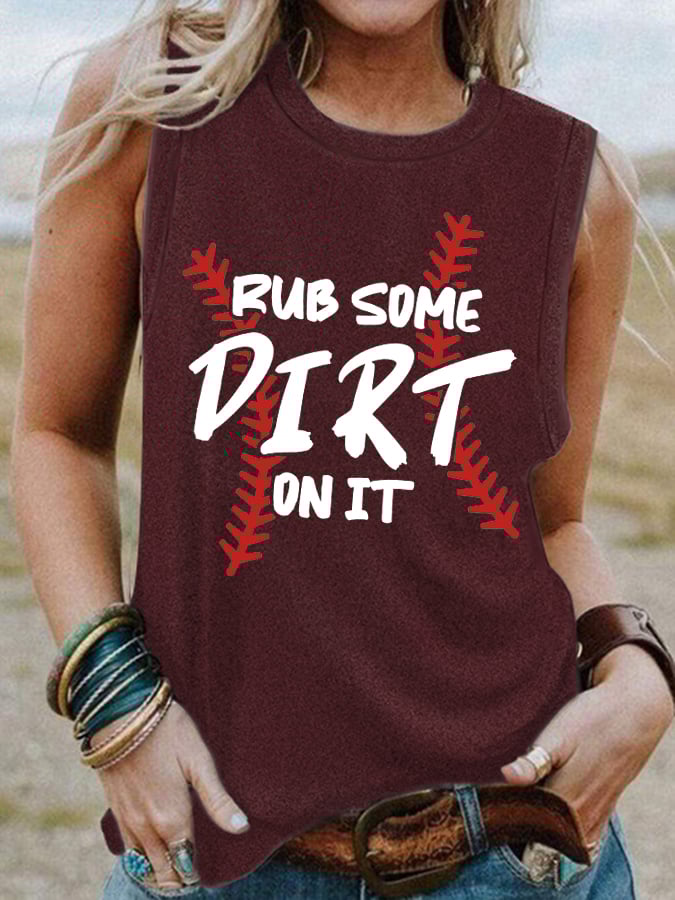 Women's Rub Some Dirt On It Print Vest
