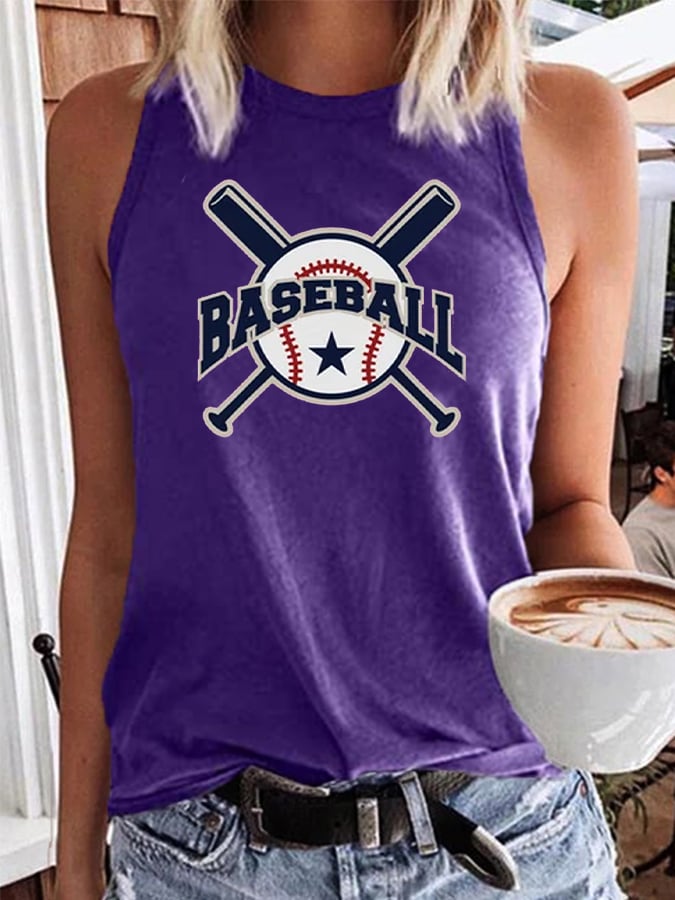 Women's Baseball All Star Game Day Print Gameday Casual Vest