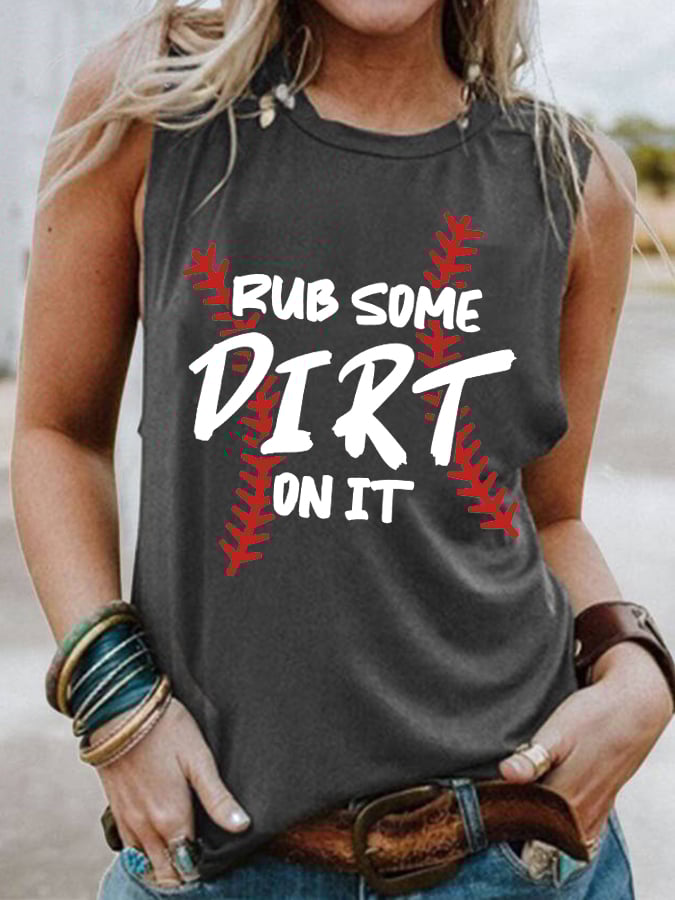 Women's Rub Some Dirt On It Print Vest