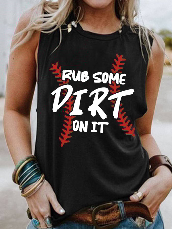 Women's Rub Some Dirt On It Print Vest