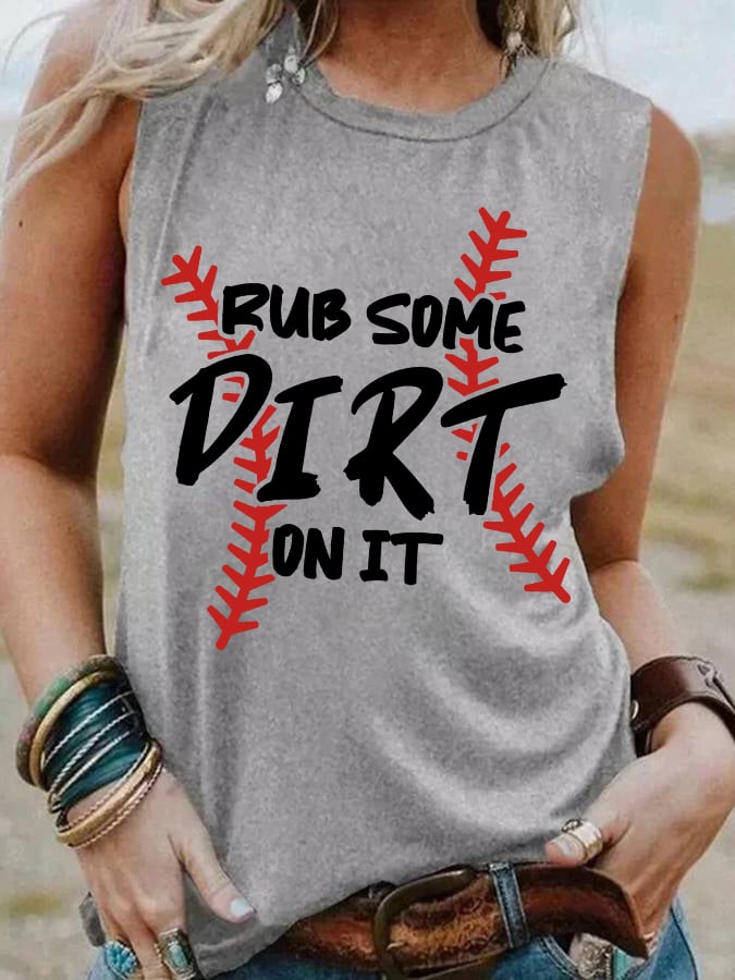 Women's Rub Some Dirt On It Print Vest