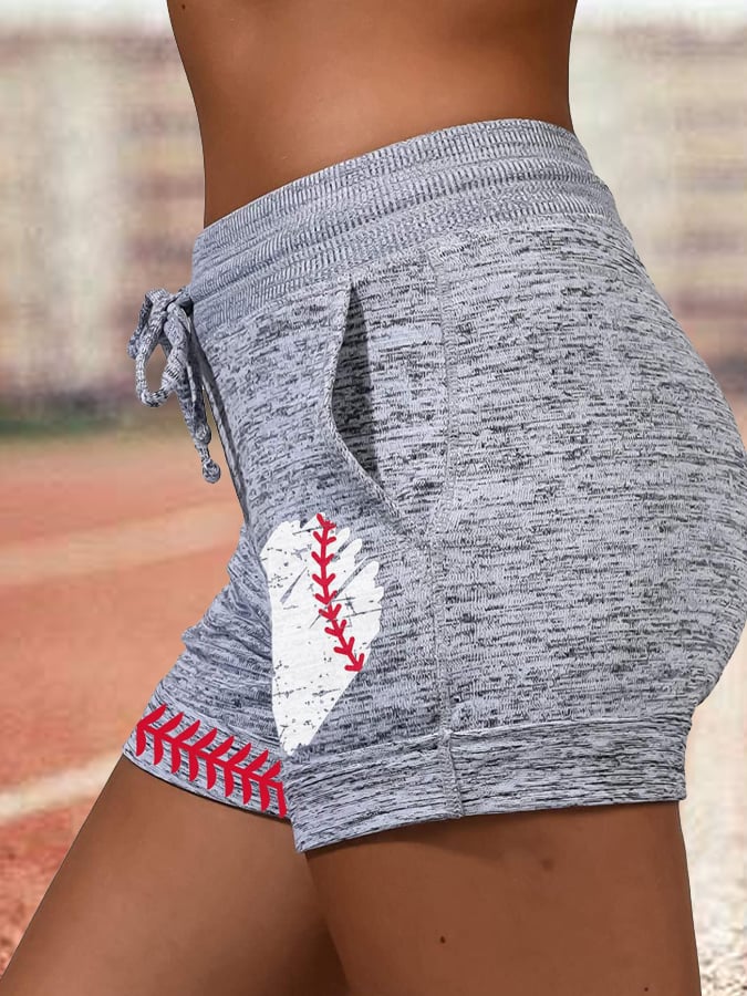 Women's Casual Baseball Printed Sweatpants