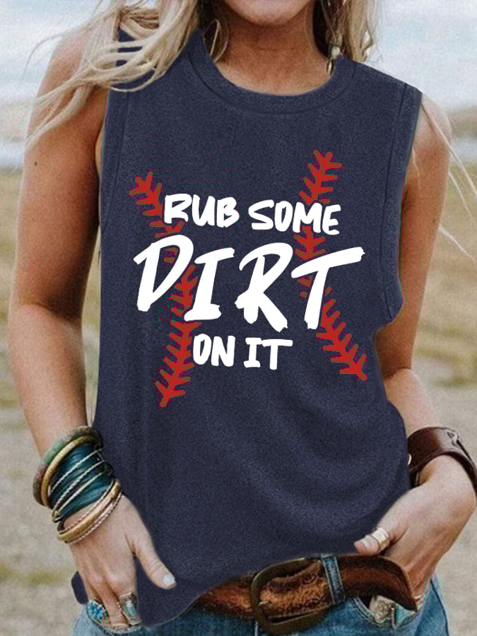 Women's Rub Some Dirt On It Print Vest
