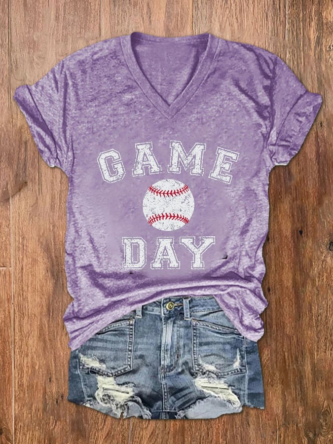 Women's Game Day Baseball T-Shirt