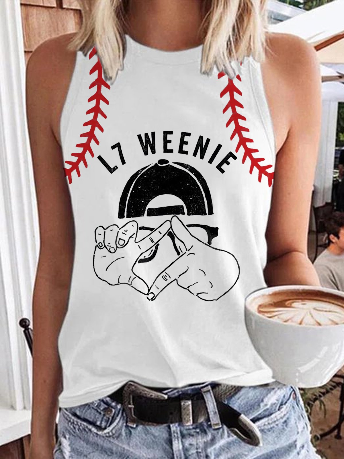 Women's Sandlot Men's Baseball Sleeveless Tee