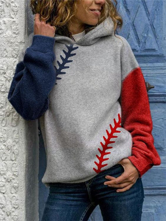 Women's Baseball Casual Hoodie