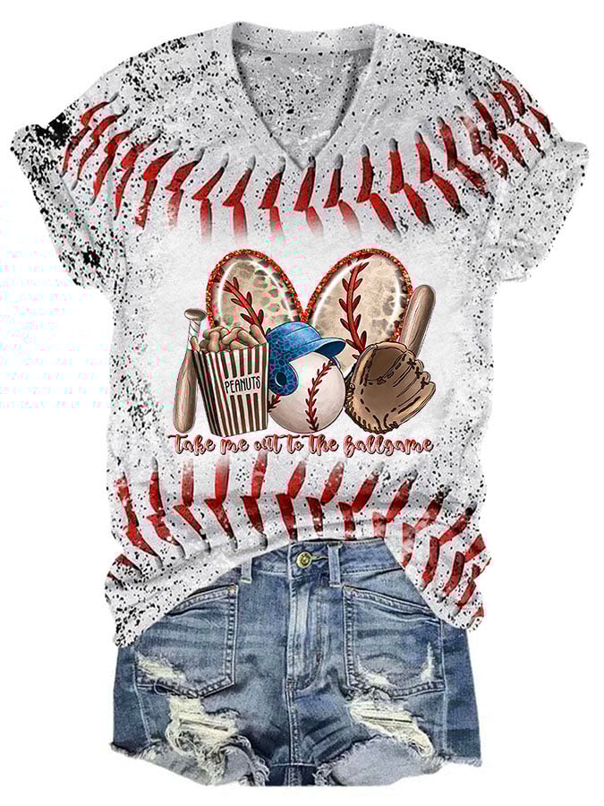 Women's Take Me Out To The Ballgame Print T-Shirt