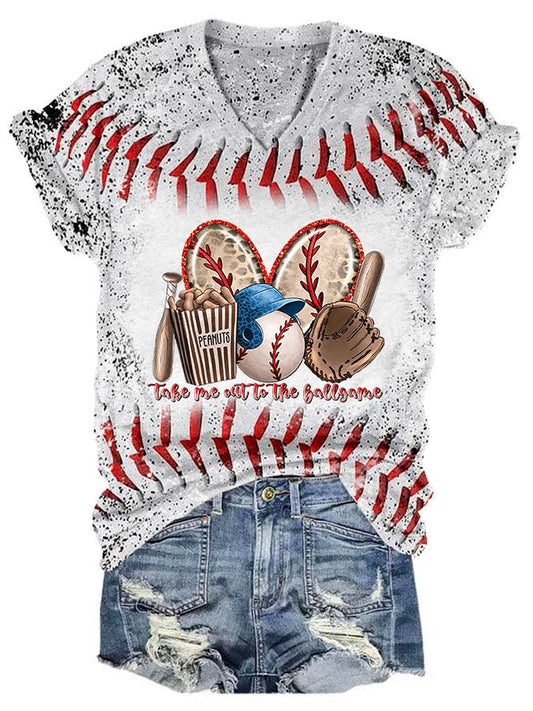 Women's Take Me Out To The Ballgame Print T-Shirt