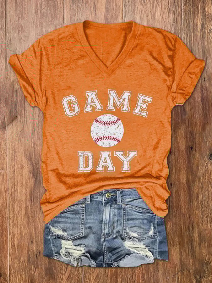 Women's Game Day Baseball T-Shirt