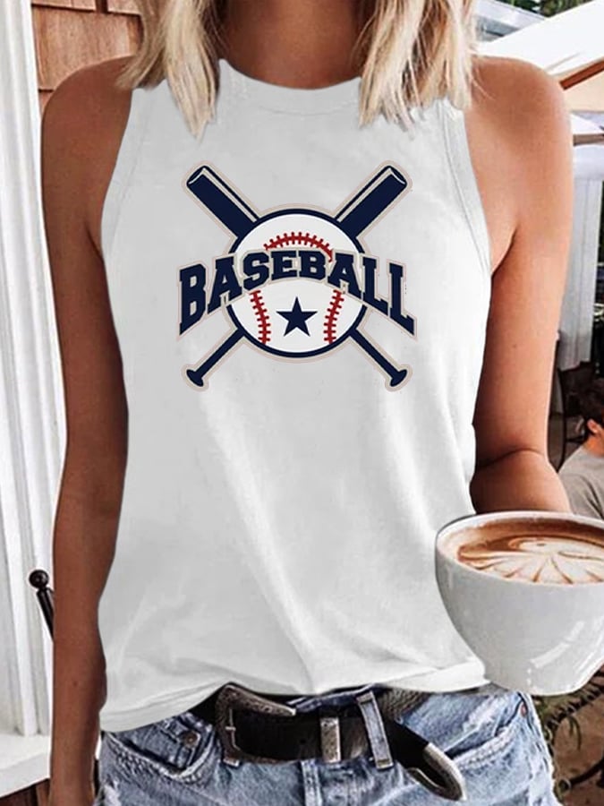 Women's Baseball All Star Game Day Print Gameday Casual Vest