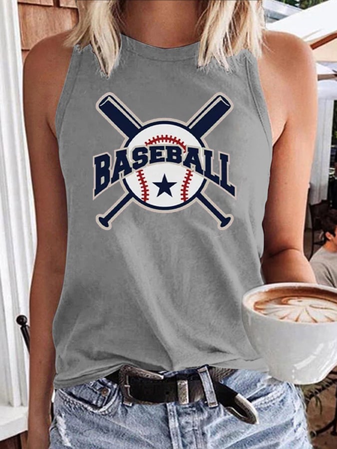 Women's Baseball All Star Game Day Print Gameday Casual Vest