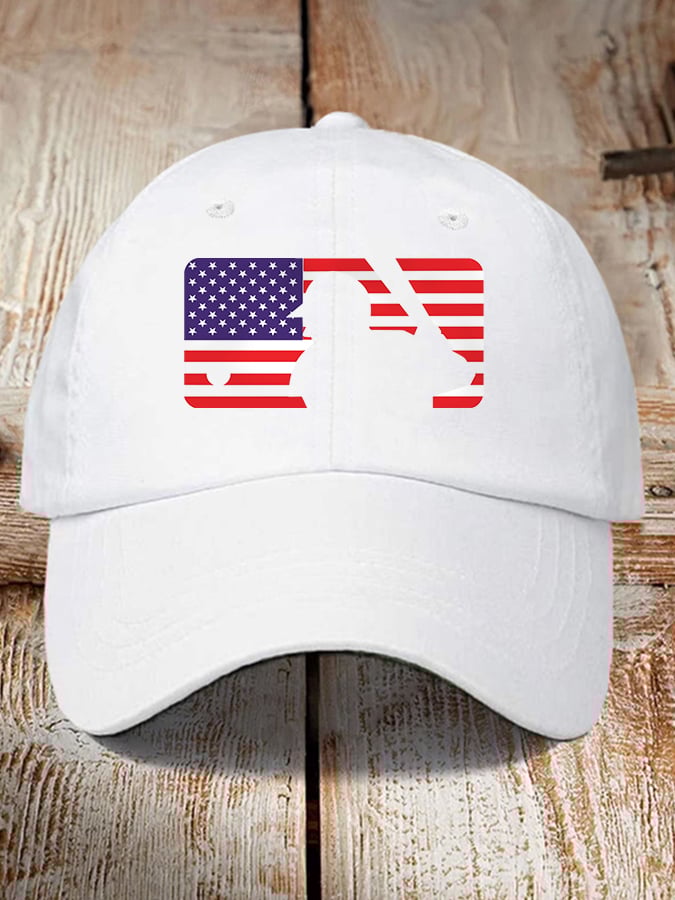 Unisex  Baseball Lovers American Flag Hat