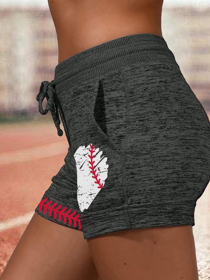 Women's Casual Baseball Printed Sweatpants