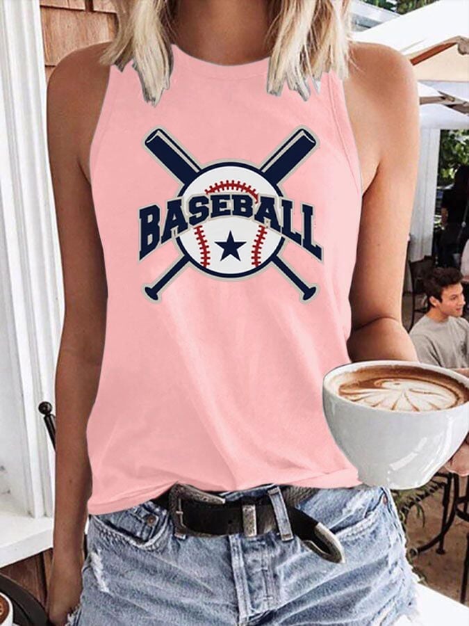 Women's Baseball All Star Game Day Print Gameday Casual Vest
