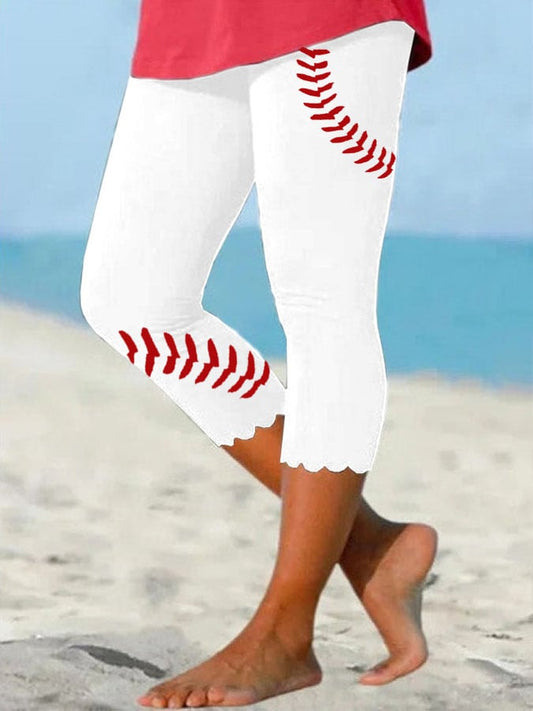 Baseball Print Leggings