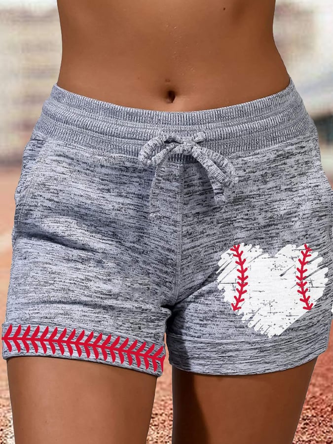Women's Casual Baseball Printed Sweatpants