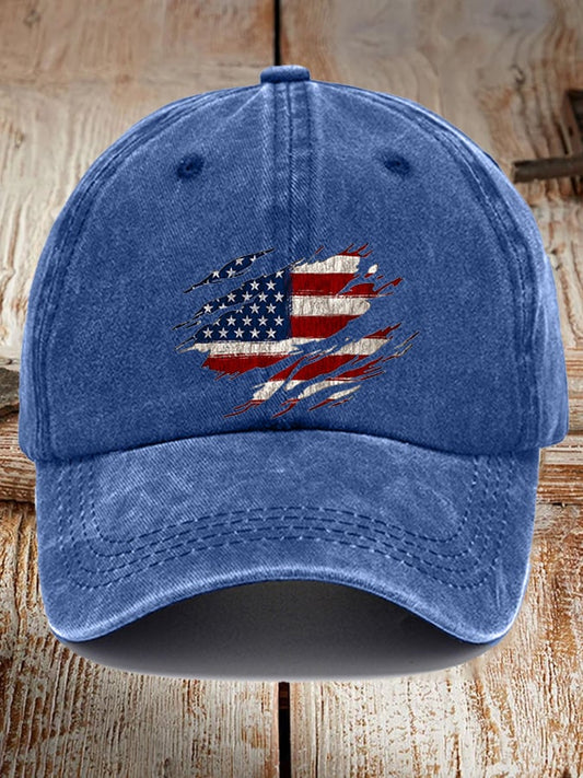 Slouchy Print Baseball Cap