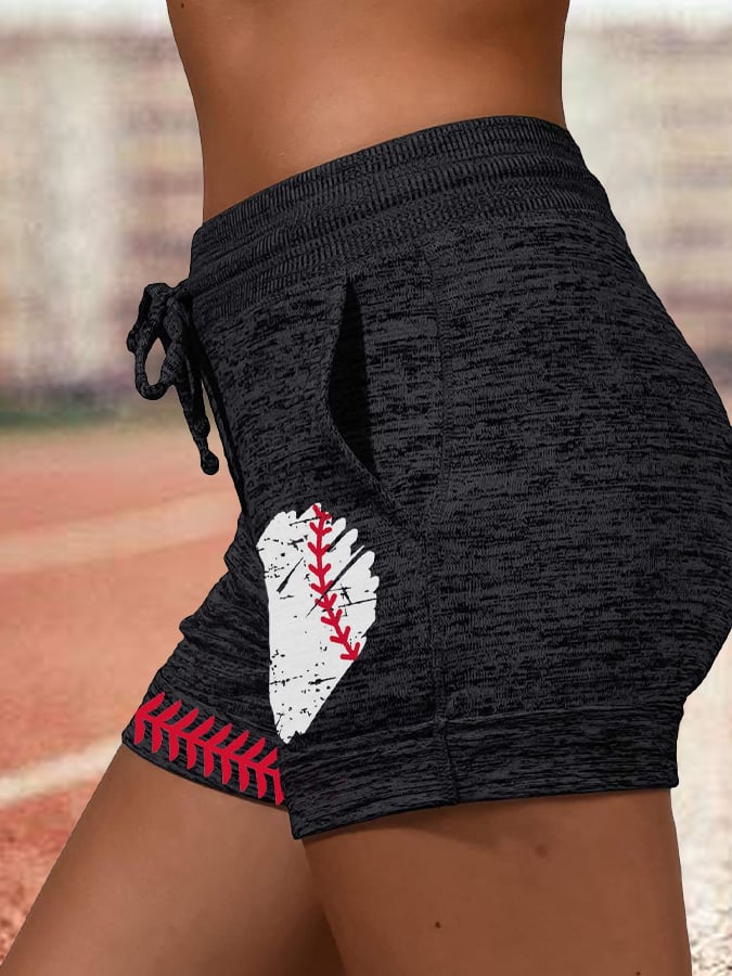 Women's Casual Baseball Printed Sweatpants