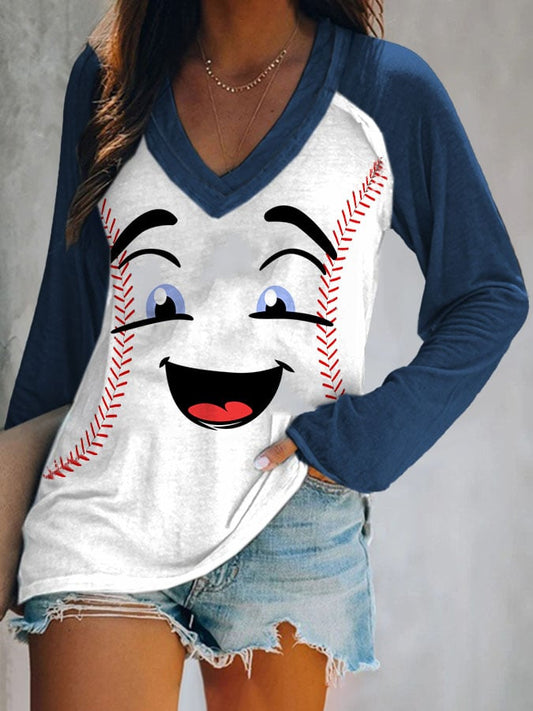 Baseball Print T-Shirt