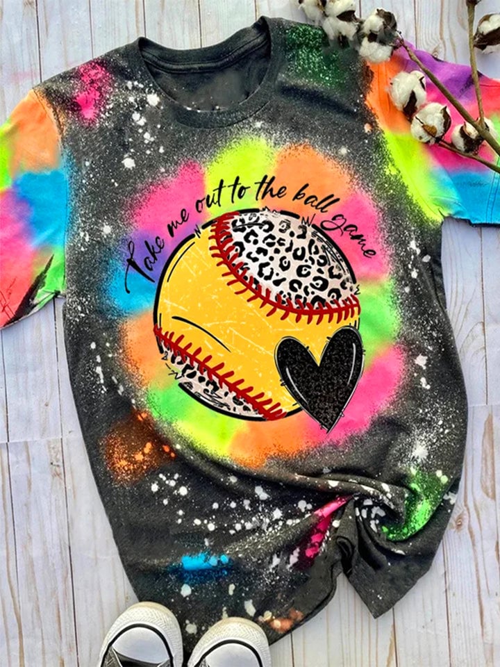 Women's Tie Dye Baseball T-Shirt