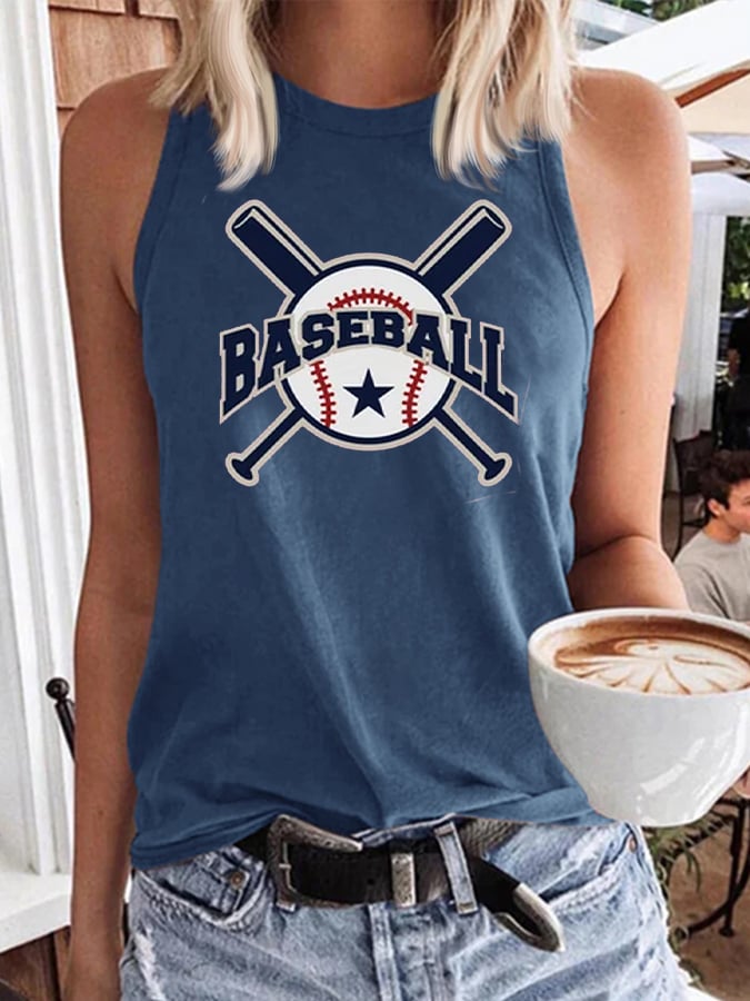 Women's Baseball All Star Game Day Print Gameday Casual Vest