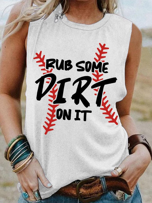 Women's Rub Some Dirt On It Print Vest