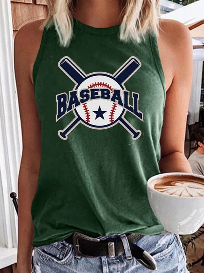 Women's Baseball All Star Game Day Print Gameday Casual Vest