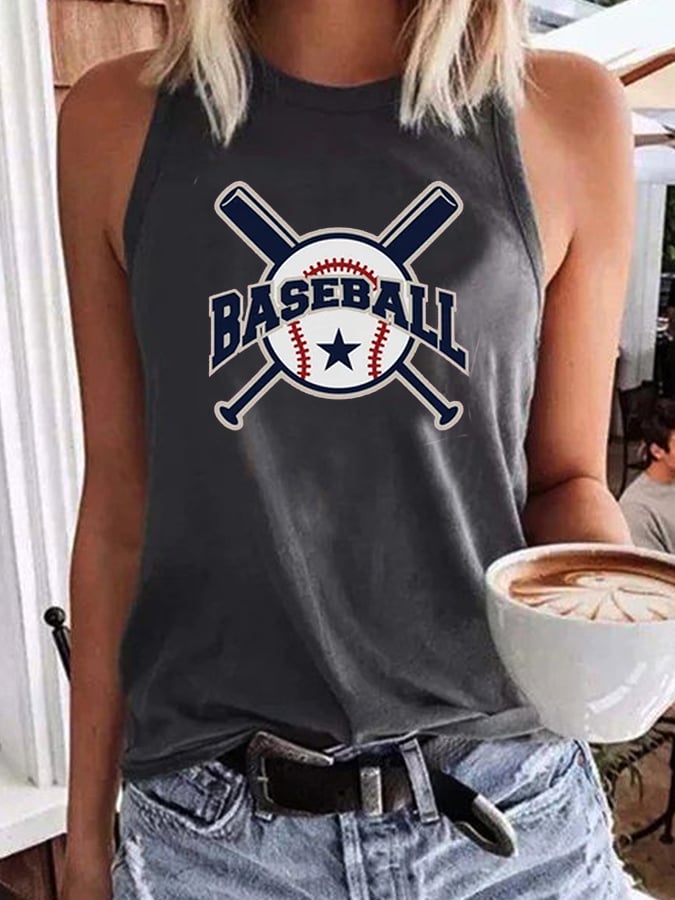 Women's Baseball All Star Game Day Print Gameday Casual Vest